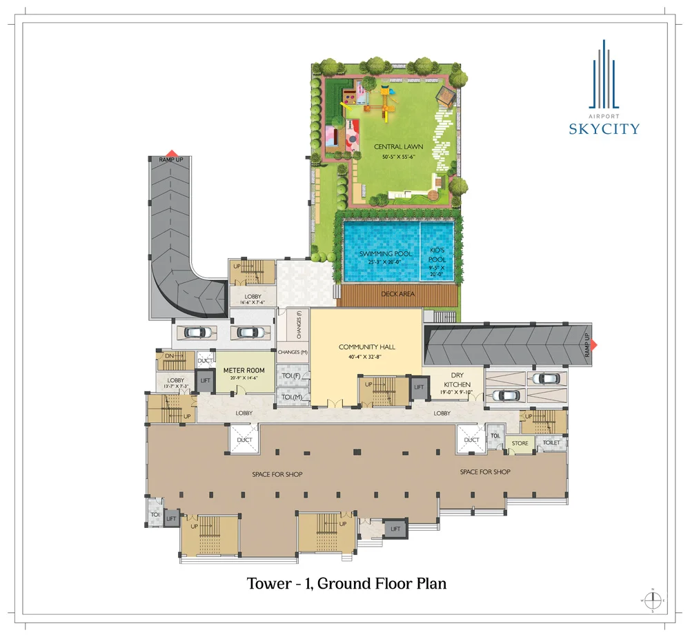 Tower1 Ground Floor Plan